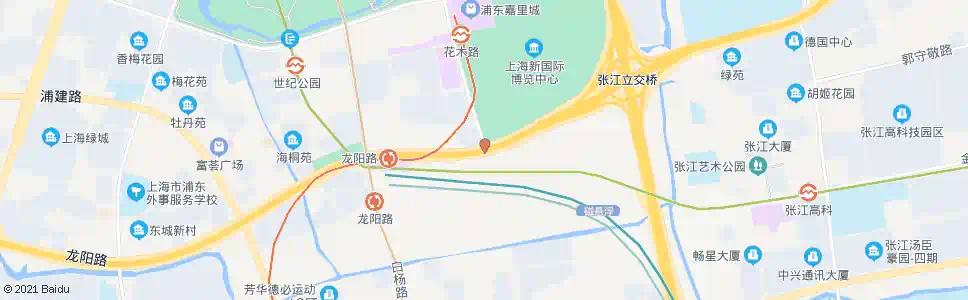 上海龙阳路芳甸路_公交站地图_上海公交_妙搜公交查询2025