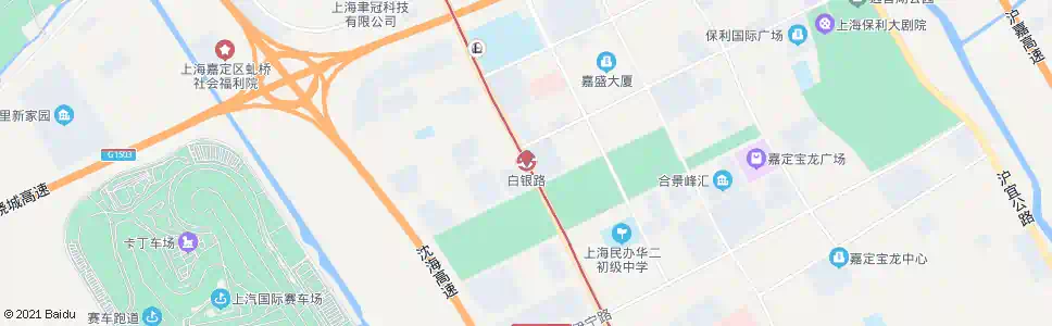 上海白银路站_公交站地图_上海公交_妙搜公交查询2025