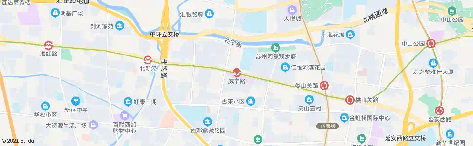 上海威宁路仙霞路_公交站地图_上海公交_妙搜公交查询2025
