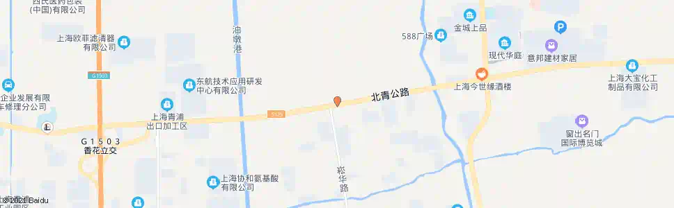 上海北青公路崧华路_公交站地图_上海公交_妙搜公交查询2025
