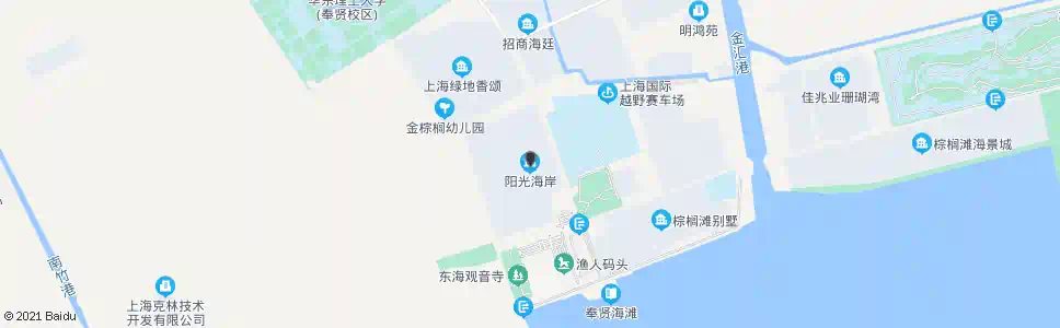 上海阳光海岸(招呼站)_公交站地图_上海公交_妙搜公交查询2025