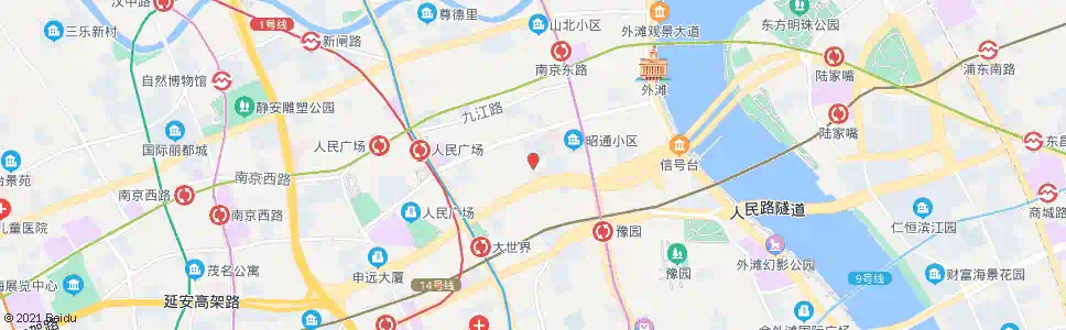 上海福建中路延安东路_公交站地图_上海公交_妙搜公交查询2025