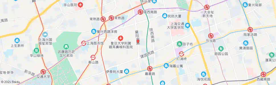 上海永嘉路襄阳路_公交站地图_上海公交_妙搜公交查询2025