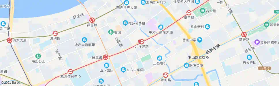 上海张杨路苗圃路_公交站地图_上海公交_妙搜公交查询2025