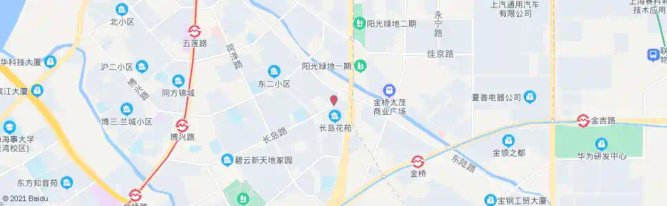 上海东陆路长岛路_公交站地图_上海公交_妙搜公交查询2025