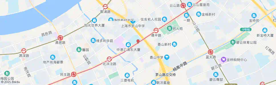 上海罗山路张杨路_公交站地图_上海公交_妙搜公交查询2025