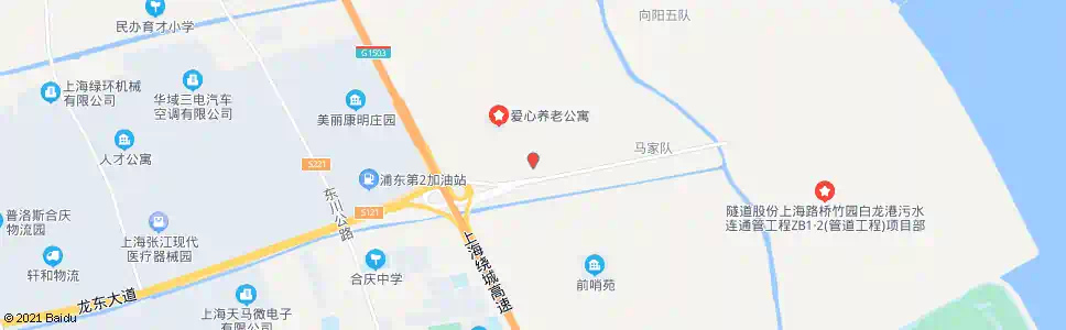 上海前哨支路龙东支路_公交站地图_上海公交_妙搜公交查询2025