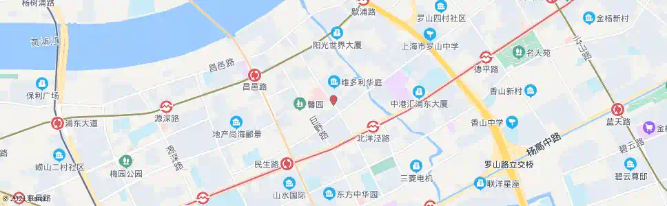 上海苗圃路定水路_公交站地图_上海公交_妙搜公交查询2025