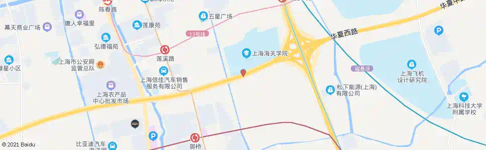 上海华夏西路海关学院_公交站地图_上海公交_妙搜公交查询2025