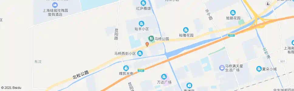 上海北松公路新街_公交站地图_上海公交_妙搜公交查询2025
