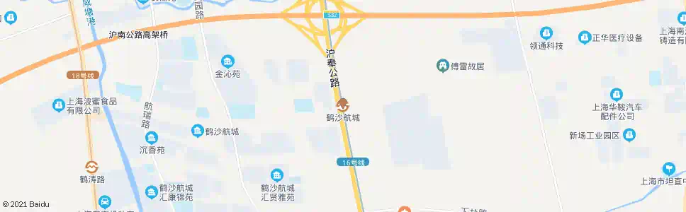 上海鹤沙航城站_公交站地图_上海公交_妙搜公交查询2025