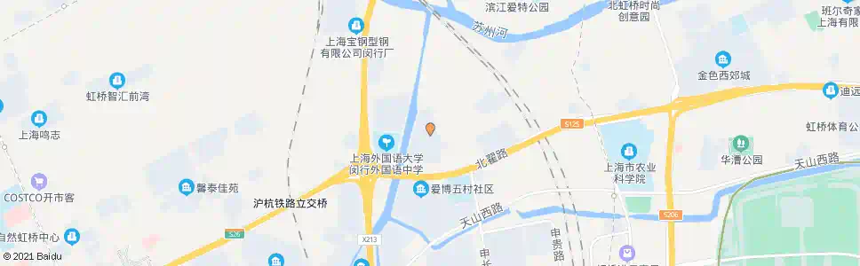上海申长北路北翟路(爱博六村)_公交站地图_上海公交_妙搜公交查询2025