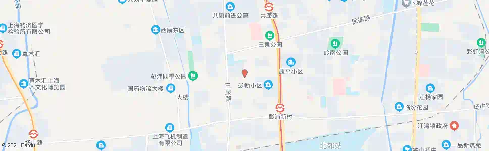 上海临汾路曲沃路(彭浦新村)_公交站地图_上海公交_妙搜公交查询2025