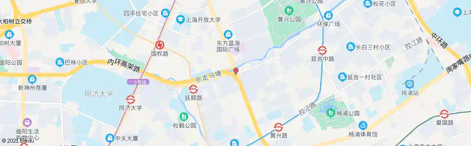 上海中山北二路黄兴路_公交站地图_上海公交_妙搜公交查询2025
