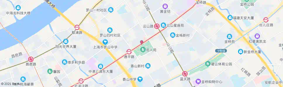 上海张杨路居家桥路_公交站地图_上海公交_妙搜公交查询2025