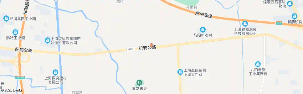 上海纪鹤公路青龙公路(金家浜)_公交站地图_上海公交_妙搜公交查询2025
