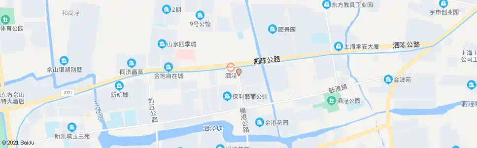 上海横港公路泗陈公路(9号线泗泾站)_公交站地图_上海公交_妙搜公交查询2025