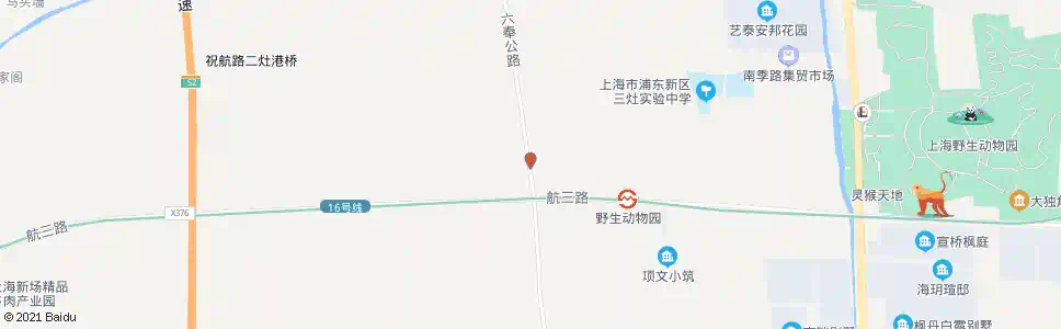 上海六奉公路一灶港桥_公交站地图_上海公交_妙搜公交查询2025