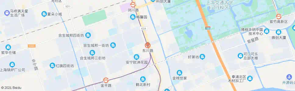 上海沪闵路东川路(轨道交通5号线东川路站)_公交站地图_上海公交_妙搜公交查询2025