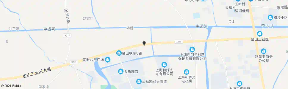 上海金山工业区大道春丽路_公交站地图_上海公交_妙搜公交查询2025