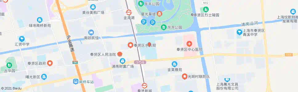 上海奉贤中学站_公交站地图_上海公交_妙搜公交查询2025