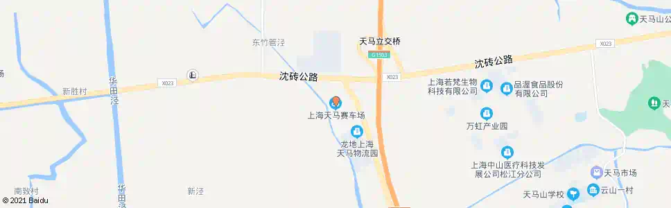 上海天马镇_公交站地图_上海公交_妙搜公交查询2025