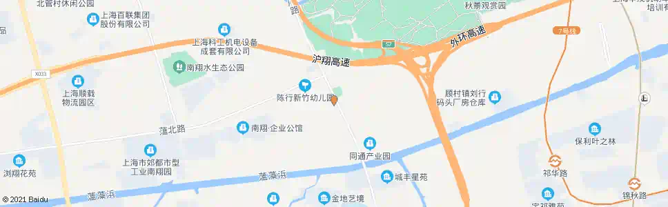 上海陈家行村_公交站地图_上海公交_妙搜公交查询2025