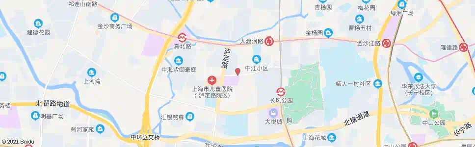上海同普路中江路_公交站地图_上海公交_妙搜公交查询2025