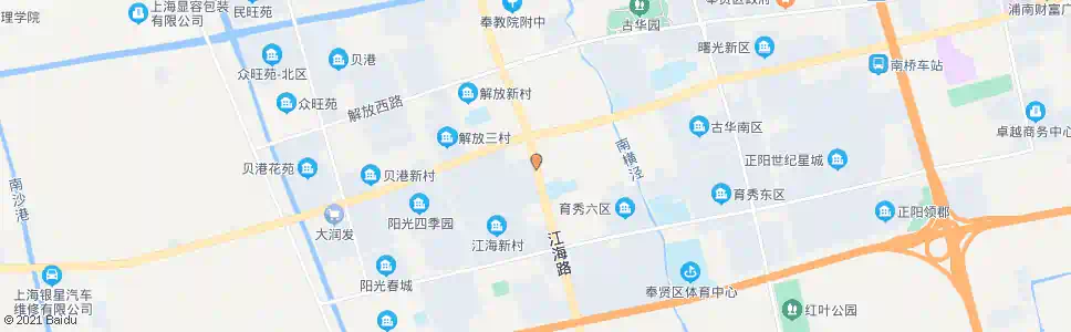 上海江海路江府路_公交站地图_上海公交_妙搜公交查询2025