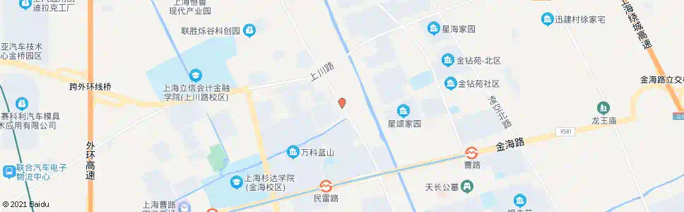 上海川沙路民春路(民众村)_公交站地图_上海公交_妙搜公交查询2025