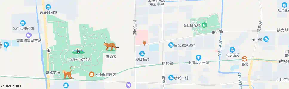 上海拱为路大川公路_公交站地图_上海公交_妙搜公交查询2025