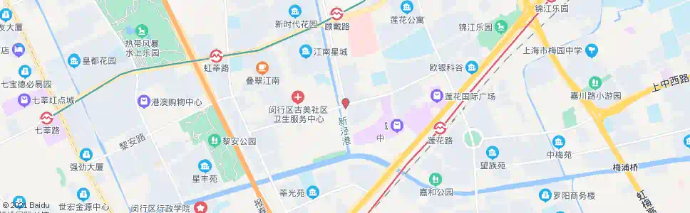 上海古美西路合川路_公交站地图_上海公交_妙搜公交查询2025