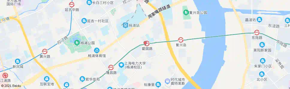 上海长阳路爱国路_公交站地图_上海公交_妙搜公交查询2025