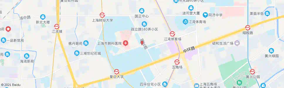 上海政民路国定路_公交站地图_上海公交_妙搜公交查询2025