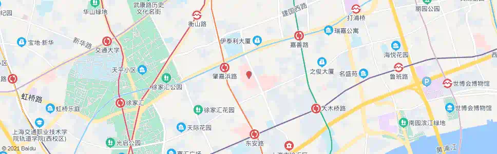 上海斜土路枫林路(中山医院)_公交站地图_上海公交_妙搜公交查询2025