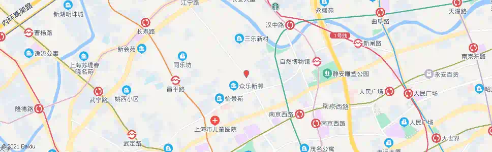 上海武定路江宁路_公交站地图_上海公交_妙搜公交查询2025