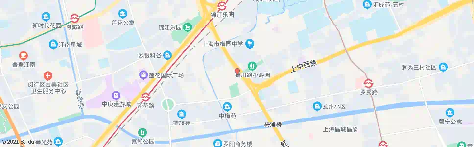 上海嘉川路虹梅南路(临时站)_公交站地图_上海公交_妙搜公交查询2025