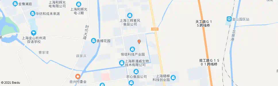 上海金百路天工路_公交站地图_上海公交_妙搜公交查询2025