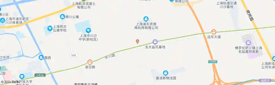 上海川南奉公路华洲路_公交站地图_上海公交_妙搜公交查询2025