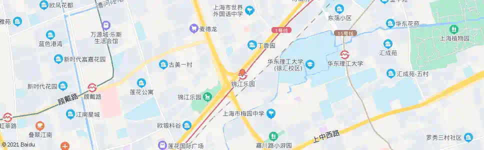 上海桂江路沪闵路(锦江乐园)_公交站地图_上海公交_妙搜公交查询2025