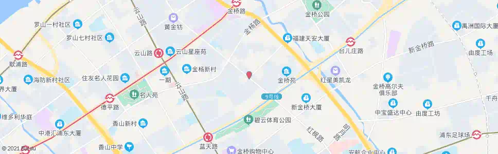 上海金台路枣庄路(临时站)_公交站地图_上海公交_妙搜公交查询2025