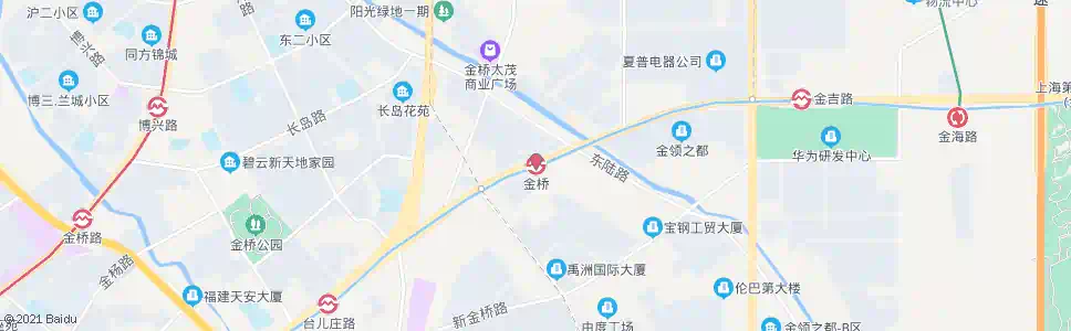上海金桥地铁站_公交站地图_上海公交_妙搜公交查询2025