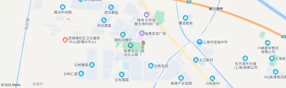 上海鸿音路彭平路(文化中心)_公交站地图_上海公交_妙搜公交查询2025