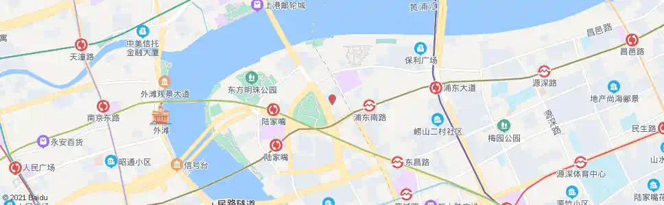 上海东城路陆家嘴环路_公交站地图_上海公交_妙搜公交查询2025