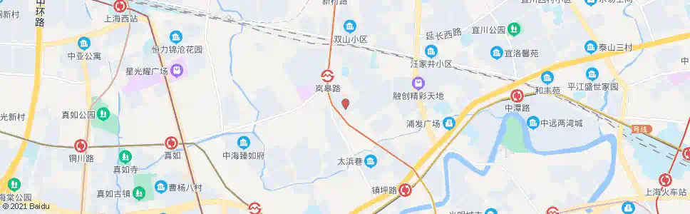 上海岚皋路华池路_公交站地图_上海公交_妙搜公交查询2025