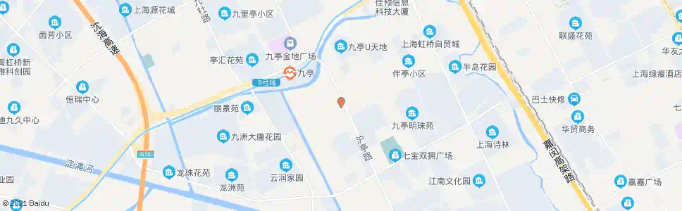 上海沪亭南路伴亭路_公交站地图_上海公交_妙搜公交查询2025