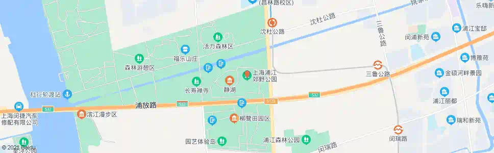 上海浦江花园(招呼站)_公交站地图_上海公交_妙搜公交查询2025
