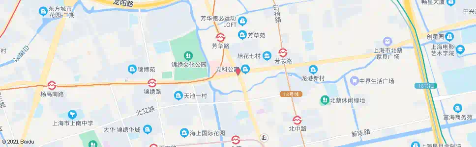 上海高科西路沪南路_公交站地图_上海公交_妙搜公交查询2025