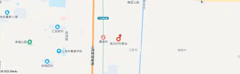 上海海沈村村委_公交站地图_上海公交_妙搜公交查询2025
