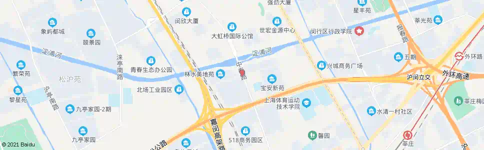 上海疏影路中春路_公交站地图_上海公交_妙搜公交查询2025